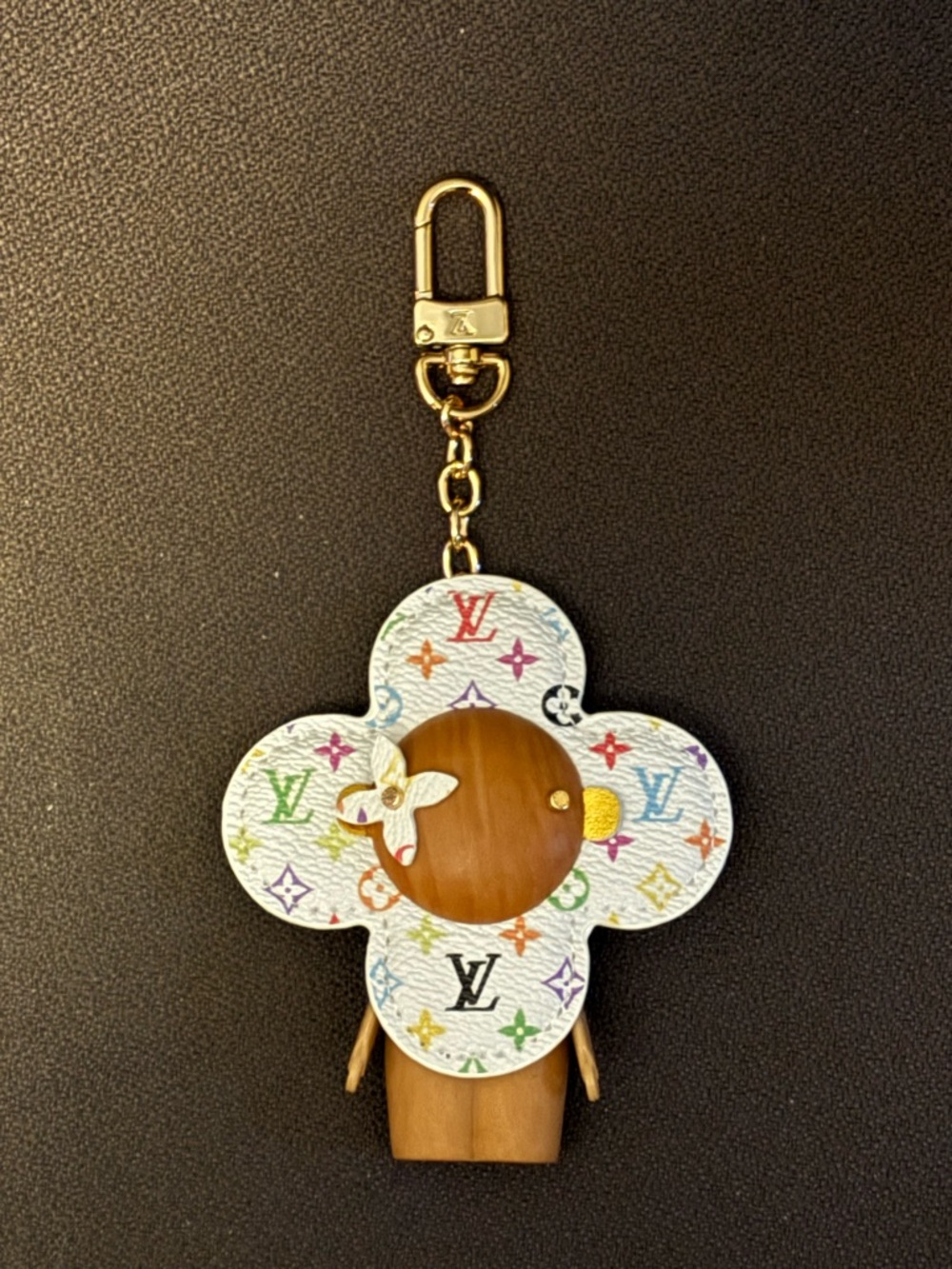 Vivienne Doll Bag Keychain White Multi